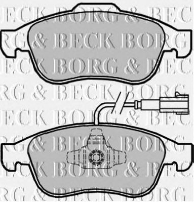 BORG & BECK bbp2246 -  Комплект тормозных колодок, дисковый тормоз